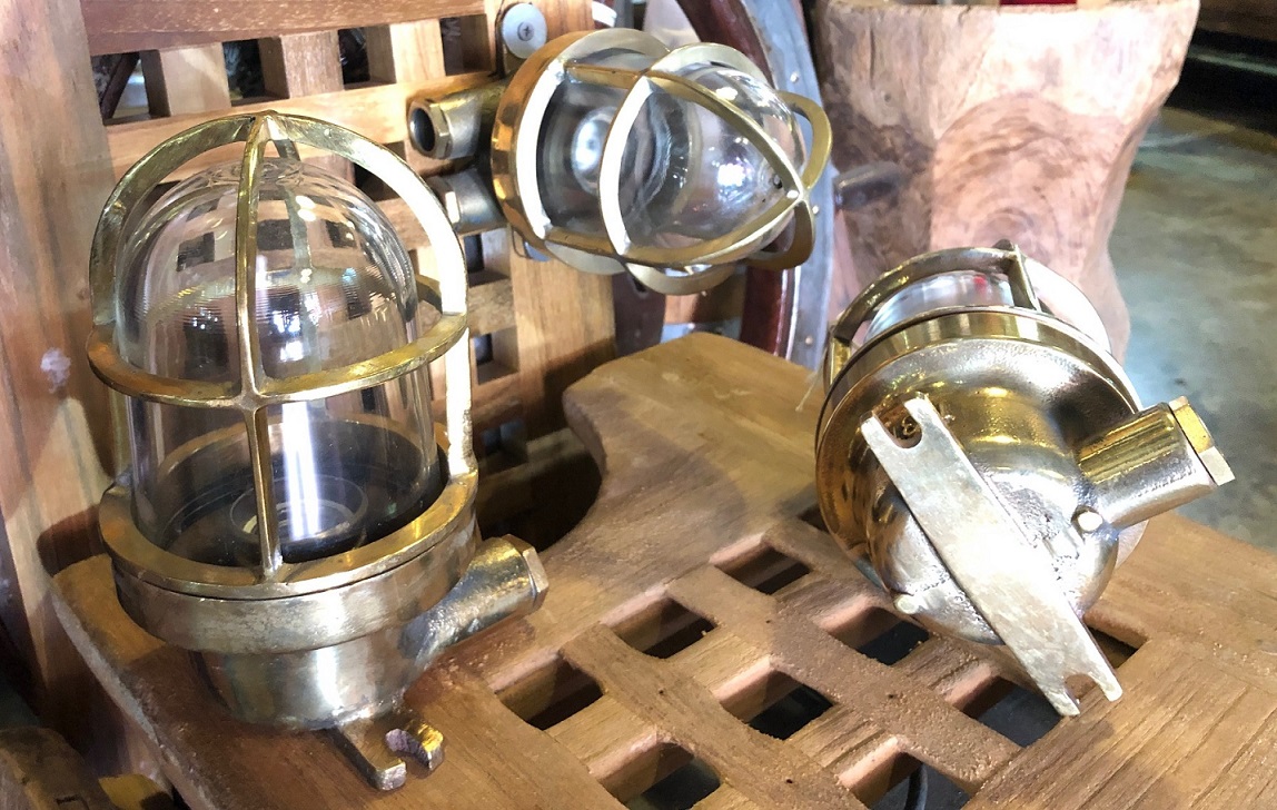 Antique brass ship lights hotsell
